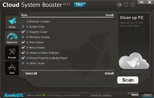 cloud system optimizare pc